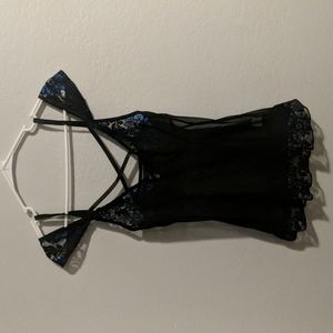 Small lingerie dress with lace